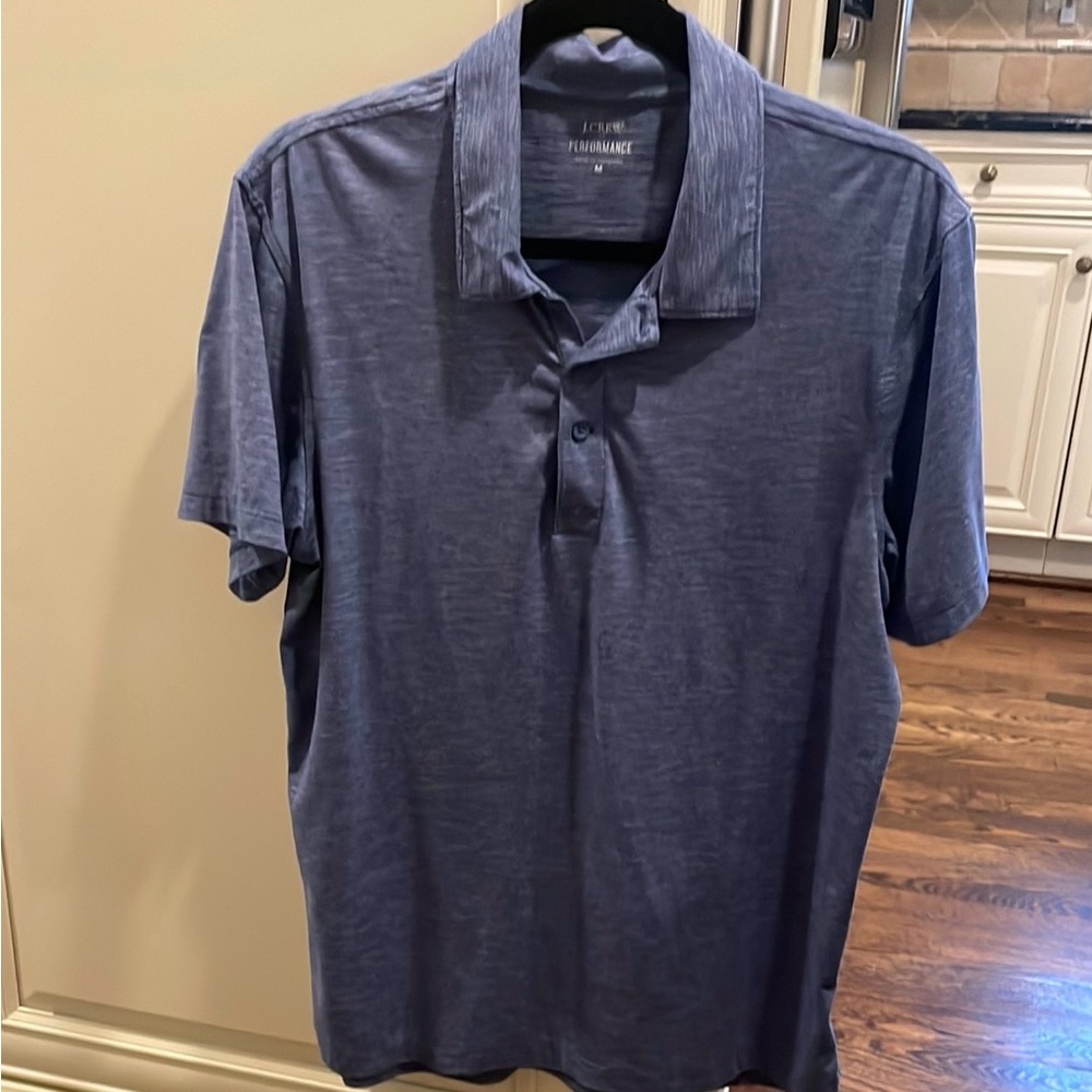 J. Crew Men's Blue Performance Polo